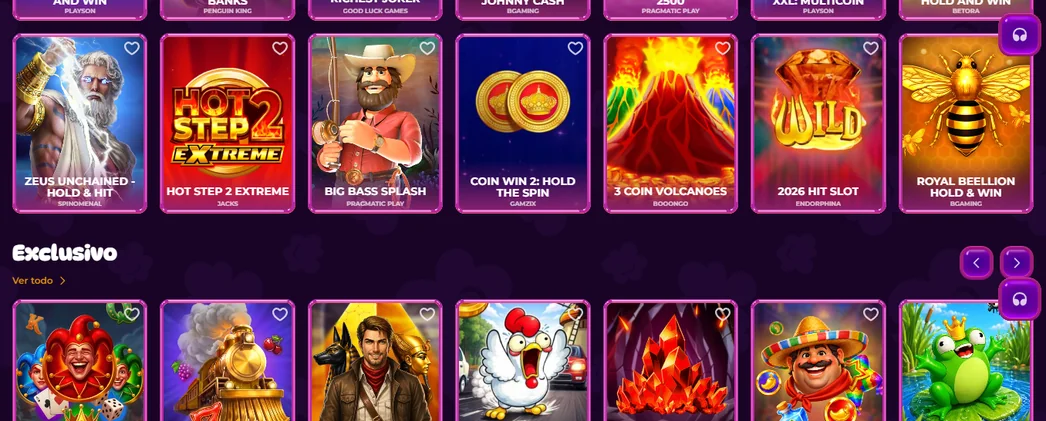 Explora juegos exclusivos casino