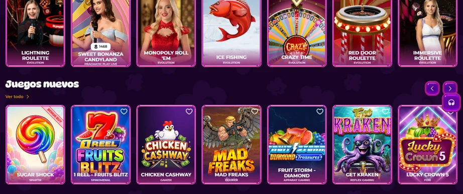 Descubre juegos nuevos Spinania